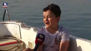 منداڵێکی تەمەن حەوت ساڵی دانیشتوی رانیە دەتوانێت لە زێی بچوک بپەڕێتەوە