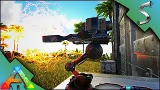 PHOTON SENTRY TURRETS! BASE DEFENSES! | Modded ARK [DINO OVERHAUL X E18]