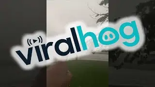 Storm Takes Tree and Trampoline || ViralHog