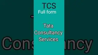 full form of TCS | #shorts #tcs