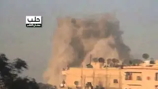 +18 Aleppo Massacre حلب بستان القصر - قصف وحشي للحي 22-8-2012