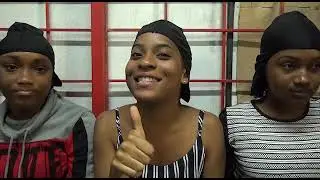 Contestant from our miss distinction college pageant battle for points in Go Kart challenge