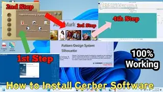 How to install Gerber Software For Windows 8,10 ,11 || Gerber accoumark Garment Pattern Design