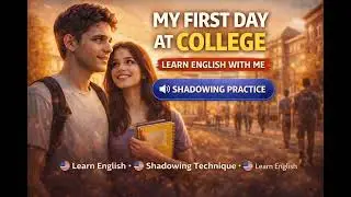My First Day at College | Learn English with Shadowing Story #LearnEnglish #EnglishStory #Shadowing