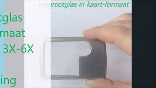 Vergrootglas kaart 3X 6X vergroting met led