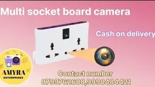 Best Multi Plug Socket with Hidden Spy Camera: Ultimate Security Hack #viralvideo #trading #unboxing