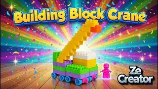 Satisfying Building Block Truck Crane | DIY Heavy Construction Vehicle Build