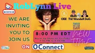 #RobLynnLive on #OConnect (NEW TIME) 8pm EDT | 👇 Link in the Description 👇 | Warm-Up Show 7:45 on YT