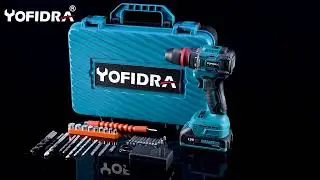 Yofidra 3-in-1 Brushless Electric Screwdriver Hammer Drill - Ideal for Makita 18V Battery!
