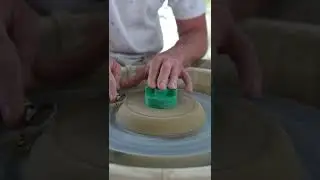 first time I am using my new Bison trimming tool. #shorts #art #handmade #pottery #viral