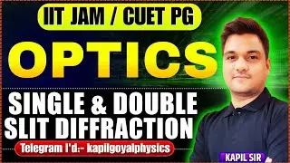 optics iit jam physics | Single & double slit diffraction | IIT JAM /CUET PG 2025 | iit jam prep
