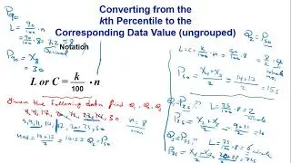 Measures for ungrouped data (Quartiles and Percentiles)