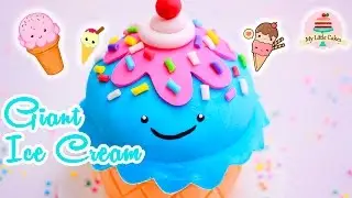 GIANT KAWAII ICE CREAM CAKE | MY LITTLE CAKES