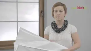 Montaż rolety rzymskiej z mechanizmem sznurkowym (do ściany)