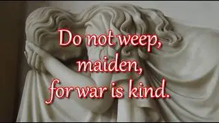 War is Kind: How to Write Irony  [WARNING: DISTURBING IMAGERY]