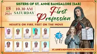 18.05.2024 | First profession of Sisters of St. Anne, Bangalore (SAB) @  T.C Palya, Bangalore