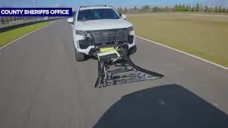 'Grappler bumper' device stops suspects during high speed chases