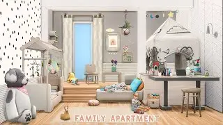 🌈🚀Happy Family Apartment • 121 Hakim House | NoCC | Sims 4 | Stop Motion Build