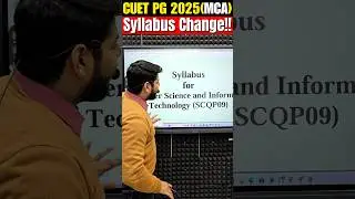 CUET PG 2025 Big Update MCA Syllabus Changed!!😱 #shorts #cuetexam #cuetpg #mcaadmission  #mca