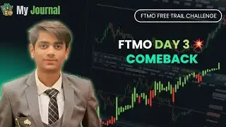 FTMO Free Trial Day 3 | 210 USDT LOSS 😔 | Real Forex Trading Journey (XAUUSD)