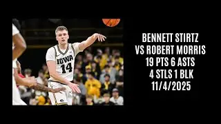 Bennett Stirtz vs Robert Morris (19 PTS 6 ASTS 4 STLS 1 BLK) 11/4/2025