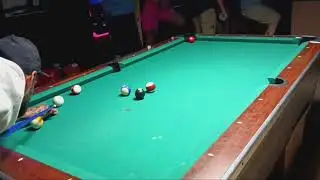 Deuces misses a CROSS CORNER Bank on the 11 Ball but it was close...give some credit