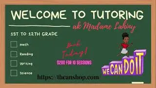 Tutoring Ak Madame Lahiny