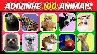 🐳🐼🦁ADIVINHE 100 ANIMAIS EM 5 SEGUNDOS  | F&Aacute;CIL A MEGA DIF&Iacute;CIL | S&Oacute; 4% ACERTAM! #quiz #focaquiz