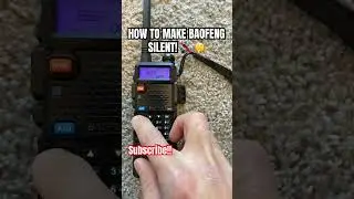 HOW TO MUTE 🔇YOUR BAOFENG RADIO COMPLETELY 🤫🔇🚨 #baofeng #radio #comms #airsoft