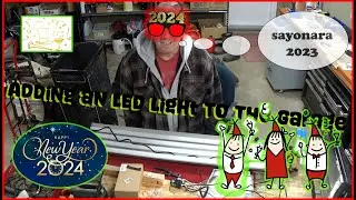 Commercial Electric 4 ft. 4-Light 80-Watt White Heavy Duty Utility LED Shop Light with Pull Chain