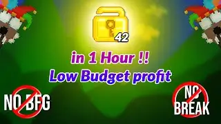 How To Profit With a Low Budget (No breaking)!| Growtopia Lazy Profit 2021