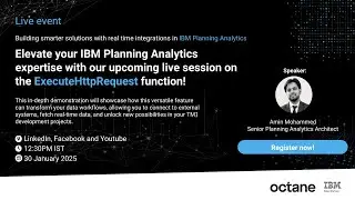 Smarter solutions with real-time integration in IBM Planning Analytics.