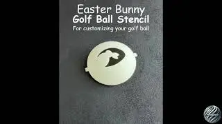 Easter Bunny Golf Ball Stencil