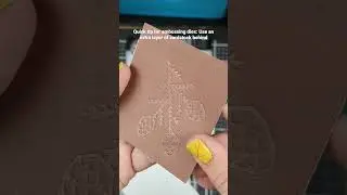 Embossing Die Quick Tip #shorts #christmascrafts
