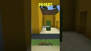 how to survive all biomes in minecraft 😱 #shorts