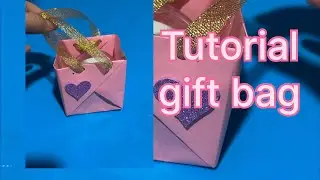 DIY How to make paper gift bag? TUTORIAL SLOWLY VIDEO FOR YOU . Subscribe and Like 👍 