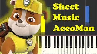 🐾🎼 PAW Patrol &ndash; You Can Call On Me | Easy Piano Sheet Music 🎹✨