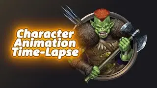 Animating an Orc Character Token | Time-Lapse
