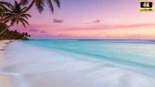 Bioluminescent Shore: Magical Glowing Sea Waves for Relaxation 🌌 [4K]