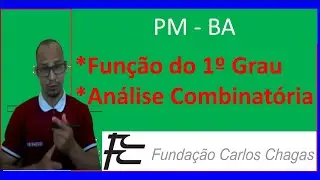 FCC - Função do 1 Grau e Análise Combinatória
