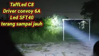 Senter upgrade TaffLed C8 led SFT40 sumpah ini terang banget