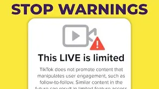 Как остановить предупреждения и запреты в TikTok LIVE