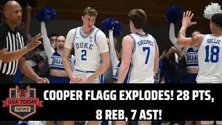 Cooper Flagg Dominates! 28-Point Performance in Duke's Huge Win! । USA TODAY NEWS