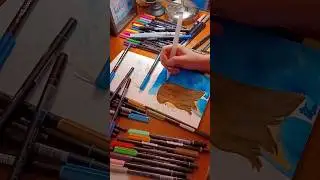 #shorts #artshorts #watercolor #watercolorshort #art #artwork #artstyle #artpens