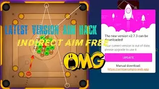 Carrom Pool New Indirect Aim Free | Unlimited Coins & Gems New Trick 😱 | New Apk 💥