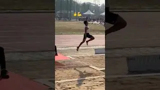 Long Jump in gold all India university athletics championship Mangalore 2026 ￼#jump #athletics#short