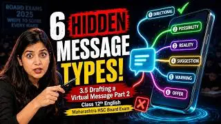 Drafting a Virtual Message |Class 12 English|Maharashtra HSC Board 2026|Chapter 3.5|Part 2(in Hindi)