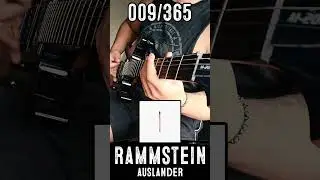 RAMMSTEIN - Auslander - Guitar Cover 🎸 | Day 9/365 #Shorts