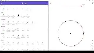 Circle Division | Dividing Circle into equal arcs using Geogebra