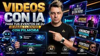Cómo Hacer Videos con IA para tus EVENTOS DE DJ o para CLIENTES usando el Editor de Video Filmora